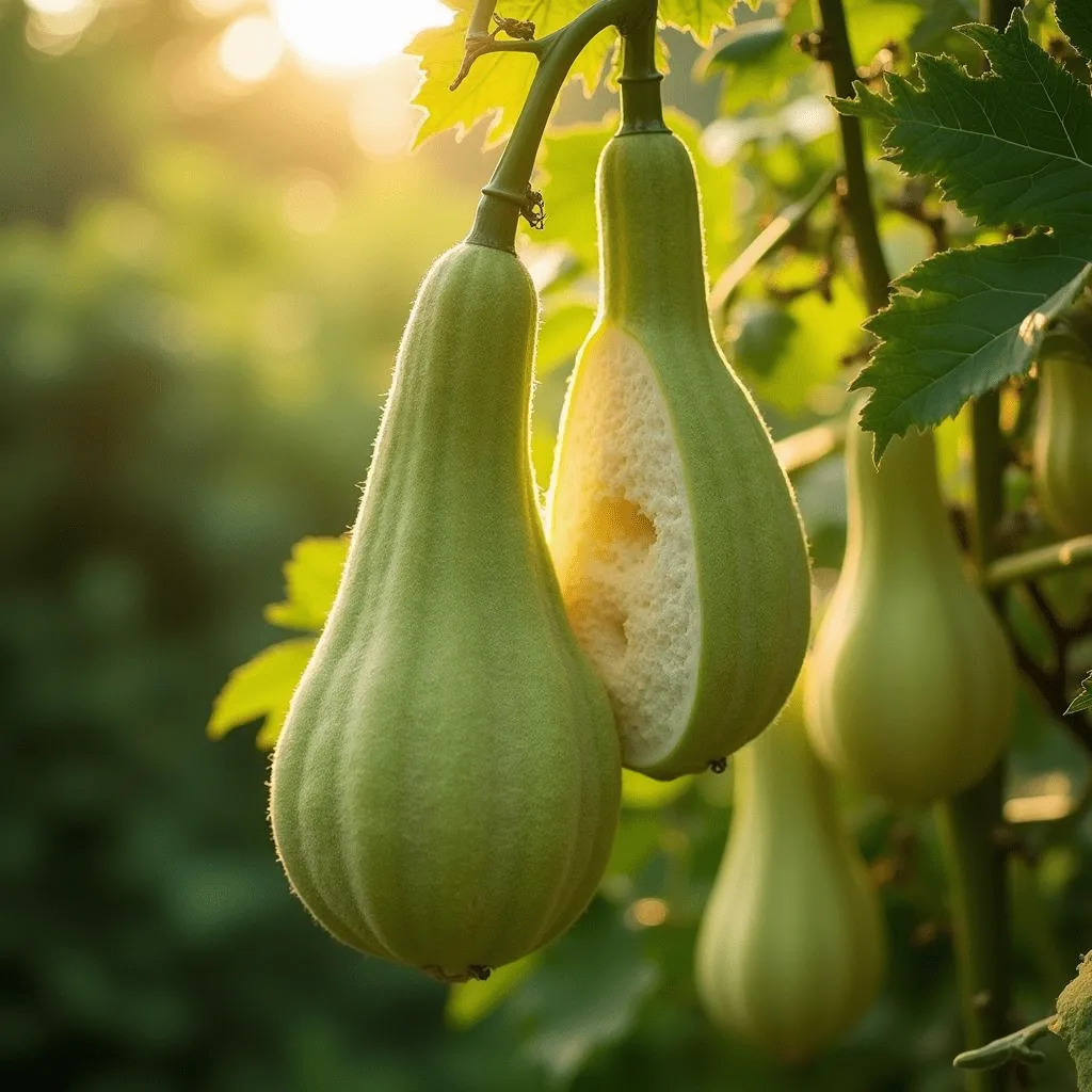Top 5 Dish Sponges for a Sustainable Kitchen (2025) this dish sponge luffa is whole, showcasing its long, cylindrical shape with a slightly rough green exterior, while another is sliced open, revealing its fibrous, sponge-like interior